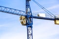 A New building is being constructed with use of tower crane Royalty Free Stock Photo