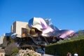 New building designed by the Canadian architect, Frank O. Gehry, and which houses the Marque s de Riscal Hotel, with