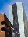 The new building of the European Central Bank Headquarters, ECB, EZB, in Frankfurt, Germany Royalty Free Stock Photo