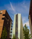 The new building of the European Central Bank Headquarters, ECB, EZB, in Frankfurt, Germany Royalty Free Stock Photo