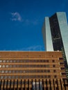 The new building of the European Central Bank Headquarters, ECB, EZB, in Frankfurt, Germany Royalty Free Stock Photo