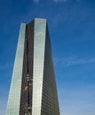 The new building of the European Central Bank Headquarters, ECB, EZB, in Frankfurt, Germany Royalty Free Stock Photo