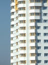 New building over blue clear cloudless sky Royalty Free Stock Photo