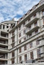 New building under construction, scaffolding and concrete Royalty Free Stock Photo