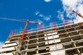 New buildings in construction in the center of the city of Quito, Ecuador