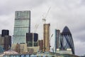 New buildings in London city. construction site Royalty Free Stock Photo