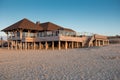 New built wooden beach house in Cadzand, Holland Royalty Free Stock Photo
