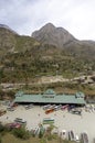 New bus stand built in Himalayan village Rampur state Himachal Pradesh