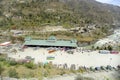 New bus stand built in Himalayan village Rampur state Himachal Pradesh