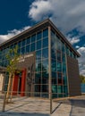 New bus station with glass hall in Brezno town in central Slovakia