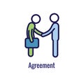 New Business Process Icon | Client agreement phase