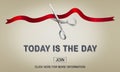 New Business Ribbon Cutting Celebration Event Concept Royalty Free Stock Photo