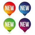 New Button set tag Royalty Free Stock Photo