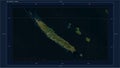 New Caledonia highlighted - composition. Low-res satellite