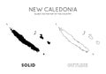 New Caledonia map.