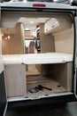 New camper van Vehicle interior view of motorhome Royalty Free Stock Photo