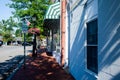 Walkway view on Morse Ct with store fronts