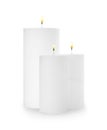 New candles with wicks isolated Royalty Free Stock Photo