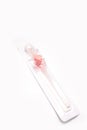 New cannula in pack on white background isolated