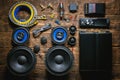 Car audio stereo equipment Royalty Free Stock Photo