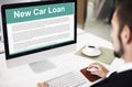 New Car Loan FInance Leasing Policy Concept