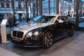 New car model black + silver Bentley. Moscow. TSUM. 01.11.2018