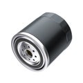 New Car Oil Filter in a Black Housing. 3d Rendering Royalty Free Stock Photo