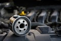 New car oil filter Royalty Free Stock Photo