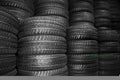 New car tyres Royalty Free Stock Photo