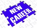 New Career Puzzle Showing Future Employment