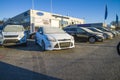 New cars in a row Royalty Free Stock Photo