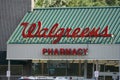 New Castle, Delaware, U.S - September 2, 2023 - The front sign of the Walgreens Pharmacy store