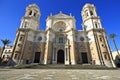 New Cathedral, or Catedral de Santa Cruz on Cadiz, Andalusia Spain Royalty Free Stock Photo