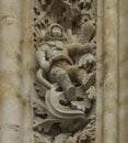 An astronaut on the facade of the cathedral