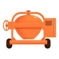 New cement mixer icon cartoon vector. Concrete machine Royalty Free Stock Photo