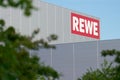New central warehouse of the German food retailer Rewe in the industrial area in Magdeburg