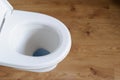 New ceramic toilet bowl at home Royalty Free Stock Photo