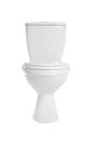 New toilet bowl on white background Royalty Free Stock Photo