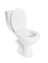 New toilet bowl on white background Royalty Free Stock Photo