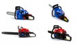 New chainsaw isolated on white background Royalty Free Stock Photo