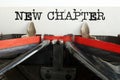 New chapter is shown using the text Royalty Free Stock Photo