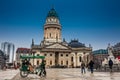 The New Church also called German Church on Gendarmenmarkt in a cold end of winter day Royalty Free Stock Photo