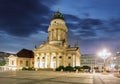 New Church (Deutscher Dom or German Cathedral) on Gendarmenmarkt Royalty Free Stock Photo