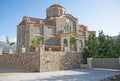 New church at Sissi, Crete. Royalty Free Stock Photo