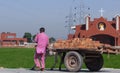 A new church under construction in Sikh dominated region. Royalty Free Stock Photo