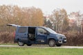 New Citroen Berlingo in blue colour. Big family car from Citroen