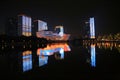 The new city district of Hangzhou is 4.5 km from the West Lake Scenic Area, on the north bank of the Qiantang River