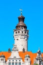 City Hall Neues Rathaus Tower in Leipzig, Germany Royalty Free Stock Photo