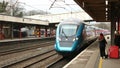 New class 397 Civity train arriving at Lancaster