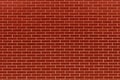 New, clean wall of red ceramic, finishing brick. Background image, texture Royalty Free Stock Photo